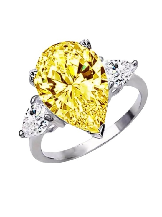 Jewelry - Yellow Topaz .925 Ring The Cintia